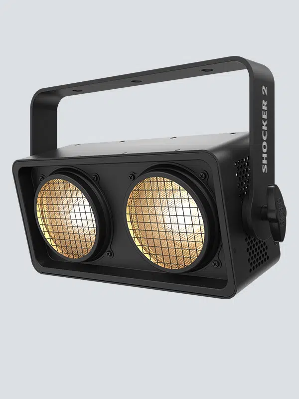 Chauvet Shocker 2 Blinder LED Stage Light a punchy dual zone blinder with warm white 85-watt COB LEDs